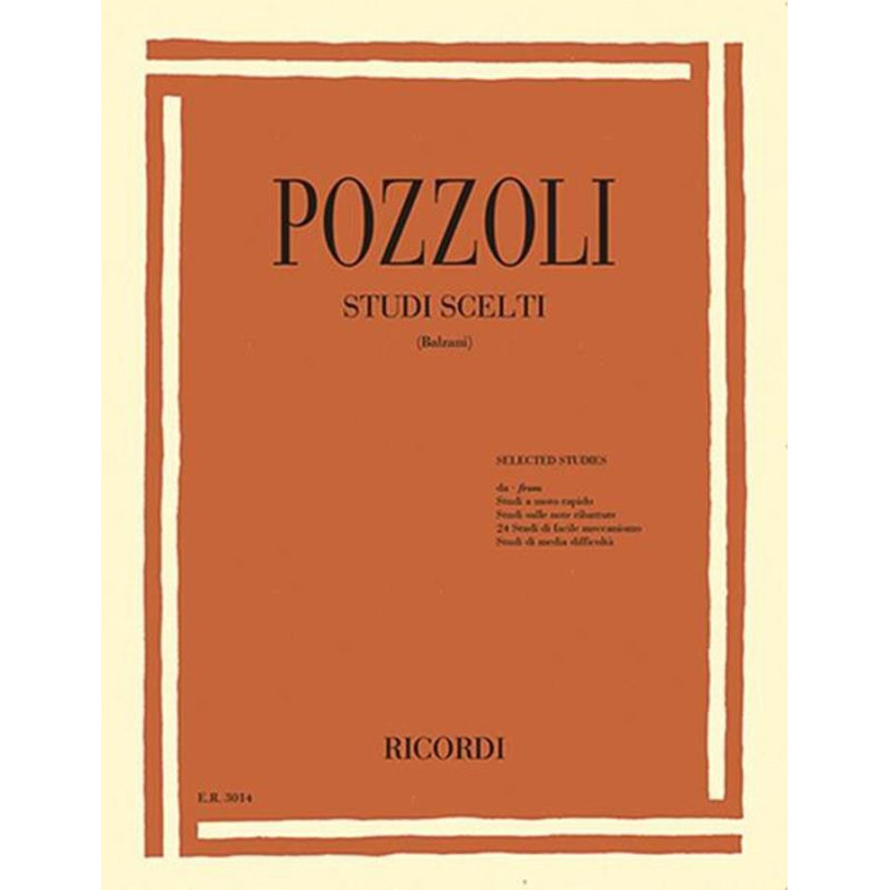 Studi Scelti - Ettore Pozzoli - Pianoforte - spartiti medio-facili