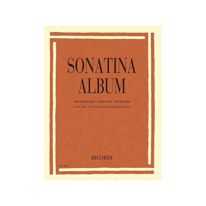 SONATINA ALBUM (EASY) - PER PIANOFORTE - LIVELLO FACILE - MEDIO