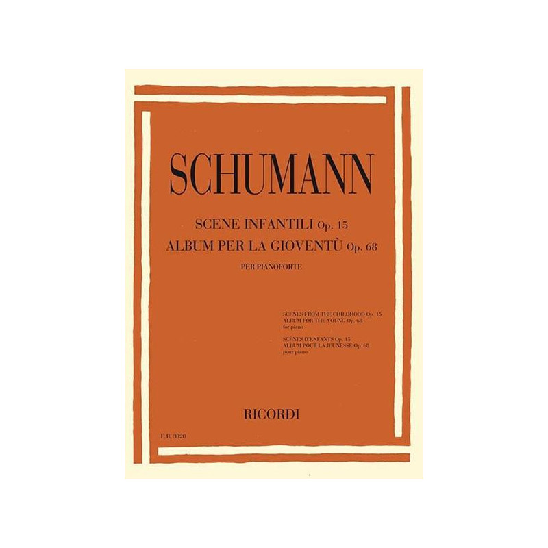 SCENE INFANTILI OP. 15 - ROBERT SCHUMANN - PIANOFORTE