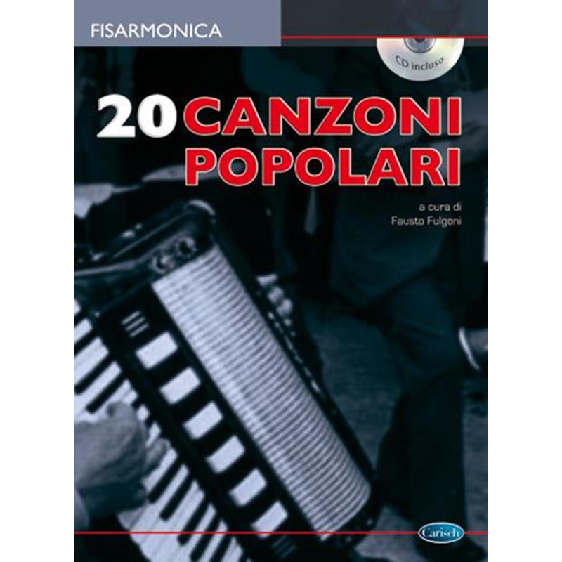 20 Canzoni Popolari + CD - Fisarmonica