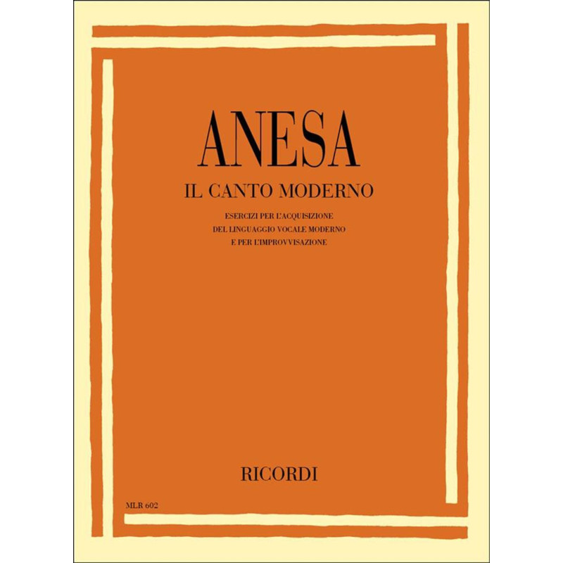 Il Canto Moderno - Maurizio Anesa - Canto
