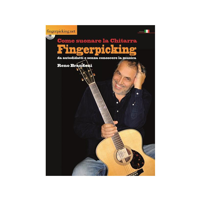 COME SUONARE LA CHITARRA FINGERPICKING + VIDEO CD ROM - R. BRANDONI - MANUALE