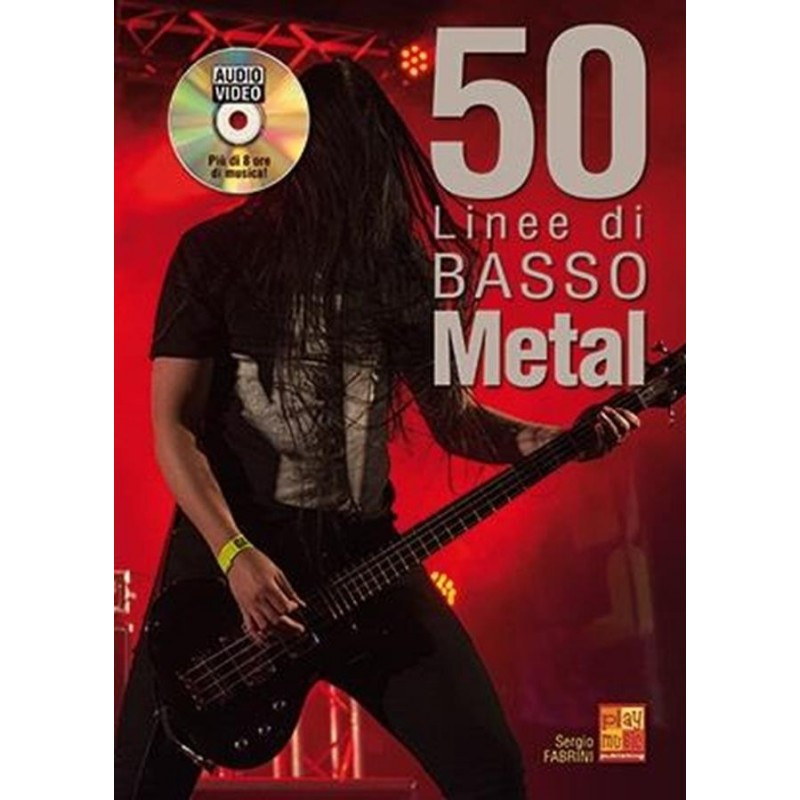 50 Linee Di Basso Metal + disco audio/video - Sergio Fabrini
