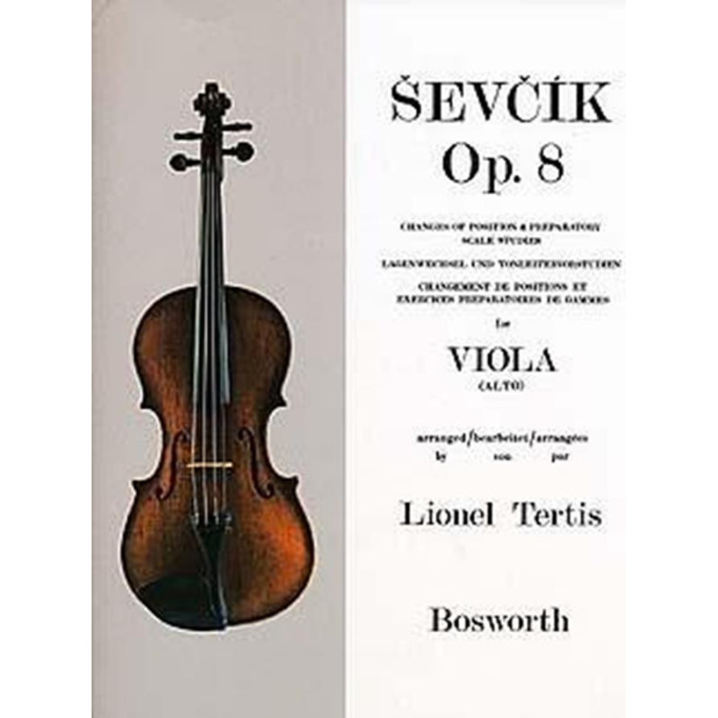 Changes Of Position And Preparatory Scale Studies - 8 - Otakar Sevcik - viola