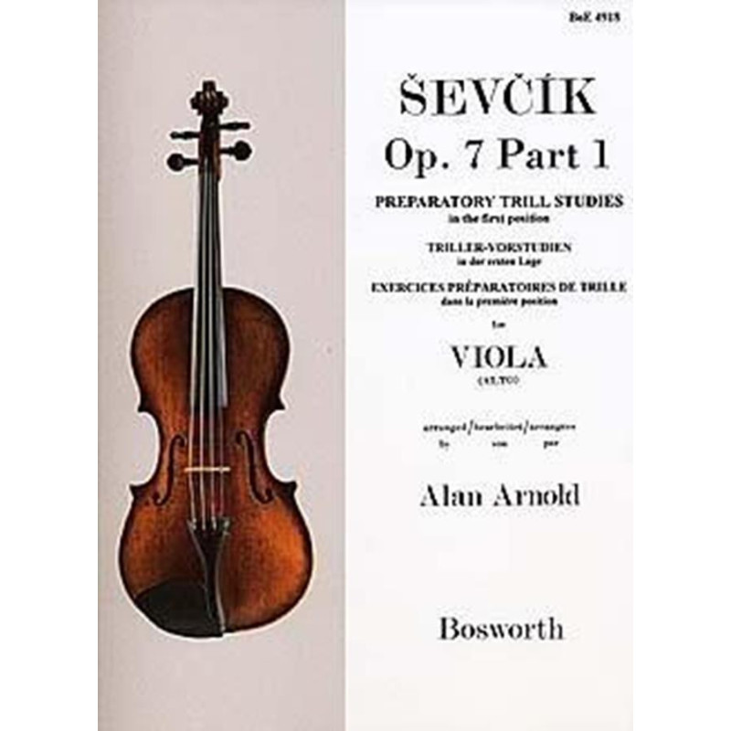 Viola Studies Op.7 Part1: Preparatory Trill Studie - Otakar Sevcik
