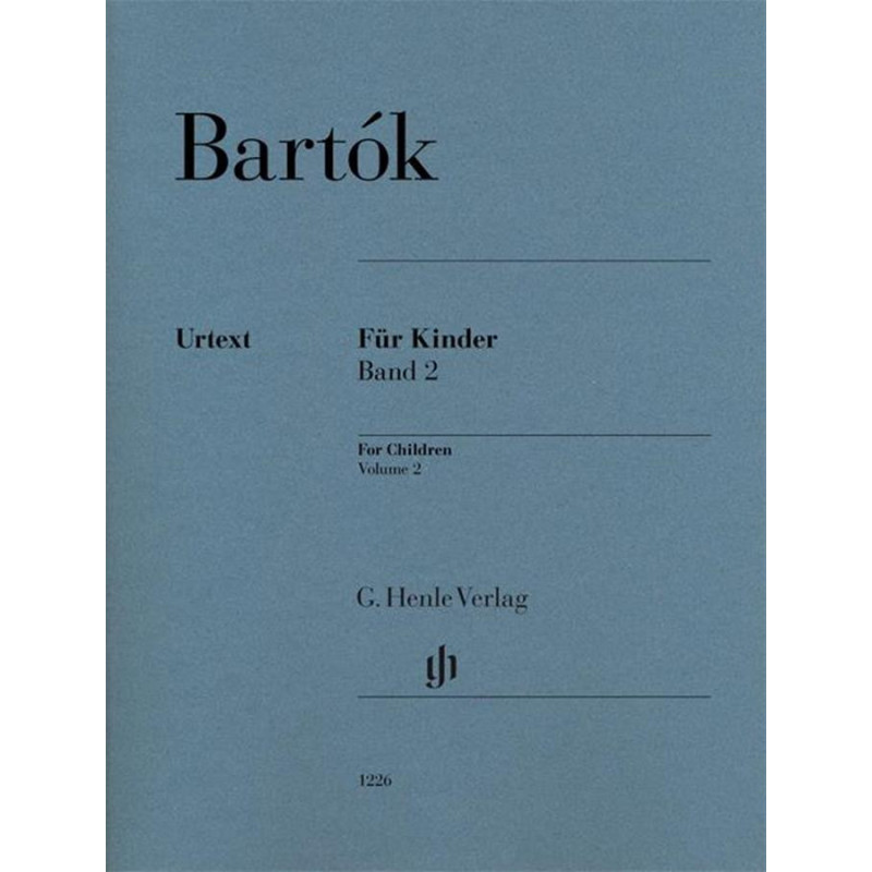 Béla Bartók  - For Children Volume 2 - pianoforte