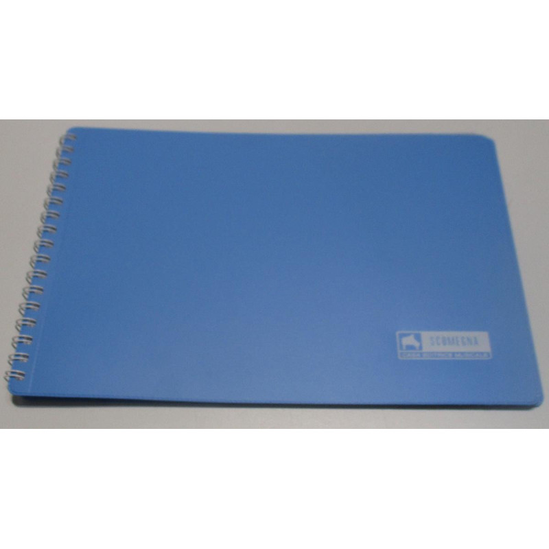 Contenitori Banda Copertina plastica rigida celeste - 10 buste - per spartiti