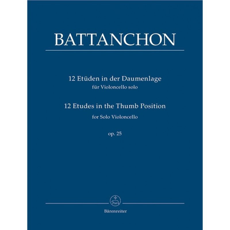 12 Etudes Op.25 - 12 studi - Battanchon - Violoncello