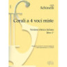 ACHILLE SCHINELLI -CORALI A 4 VOCI - VERSIONE RITMICA ITALIANA LIBRO 1°