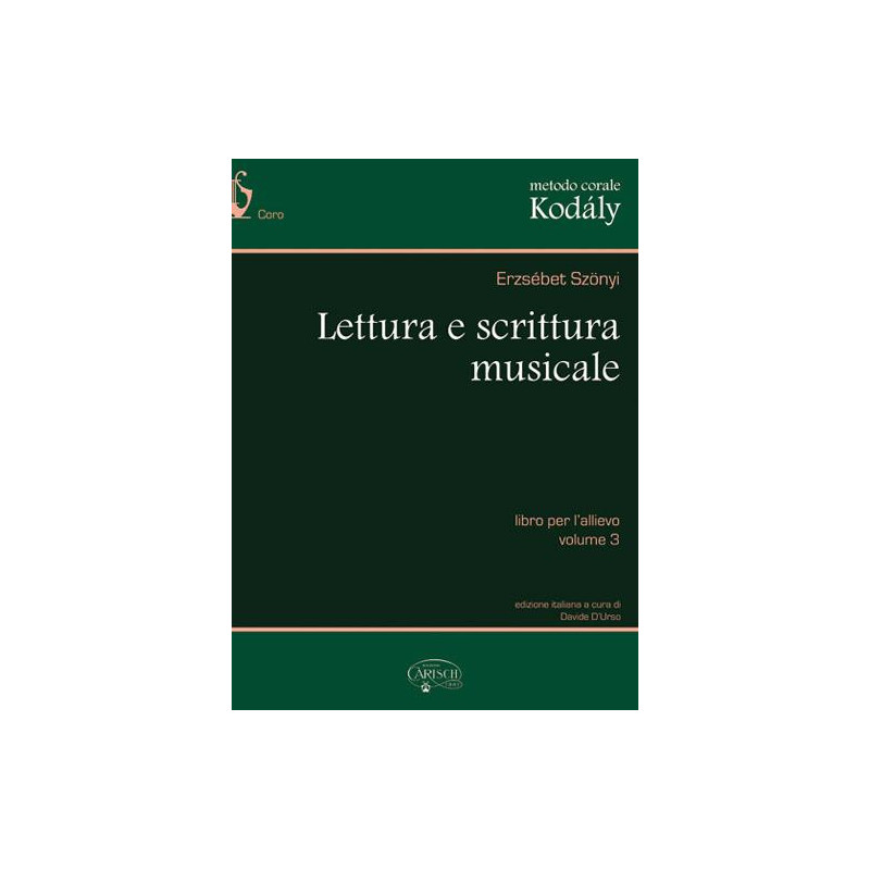 Lettura E Scrittura Musicale volume 3 - Zoltán Kodály - libro per l'allievo