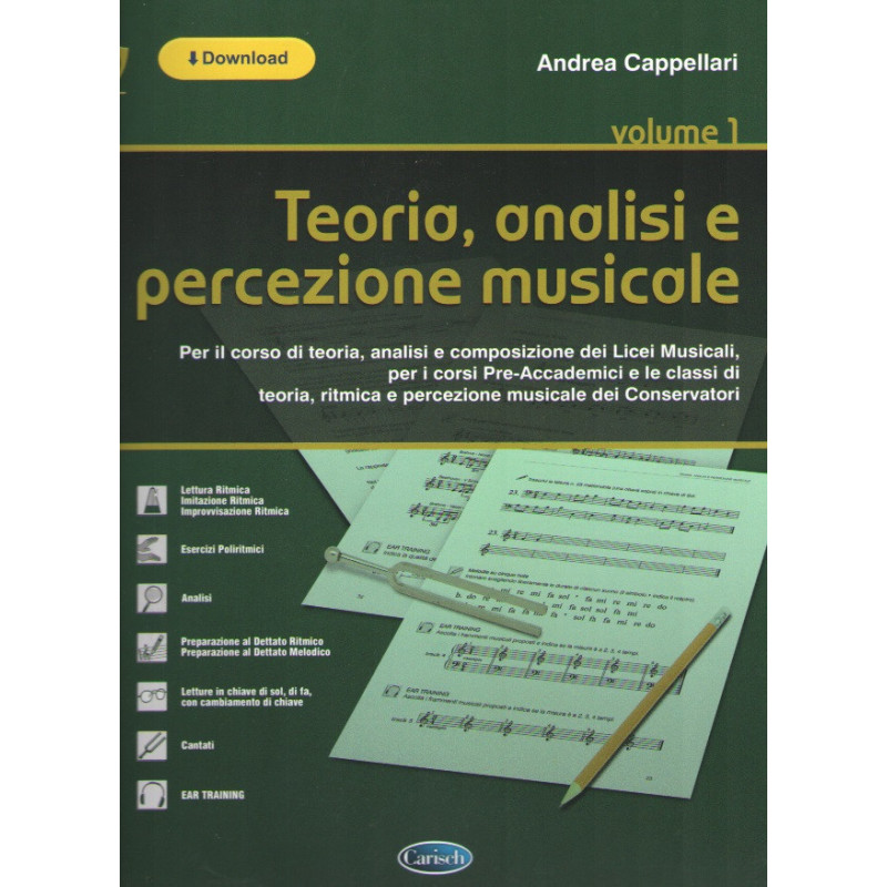 A. CAPPELLARI - TEORIA, ANALISI E PERCEZIONE MUSICALE VOL. 1 + AUDIO ONLINE