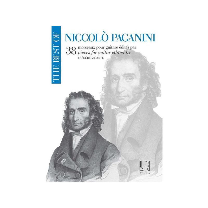 THE BEST OF NICCOLO' PAGANINI - 38 PEZZI PER CHITARRA A CURA DI FREDERIC ZIGANTE